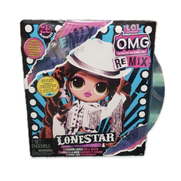 O.M.G. Remix Lonestar Fashion Doll 25 Surprises with Music LuL surprise NEW - Picture 6 of 16